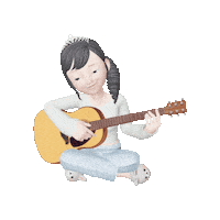 Girl Sing Sticker