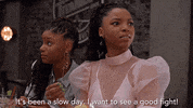 Chloe X Halle Fight GIF by grown-ish