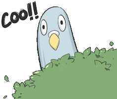 Bird Peaking Sticker by Jin