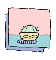 RandyCurth plant pastel grow cactus Sticker