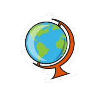 World Earth Sticker by Studentreasures Publishing