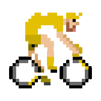 Pixel Cycling Sticker