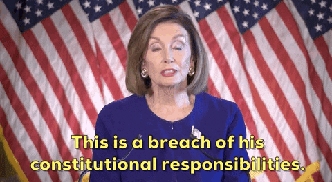 Nancy Pelosi Impeachment GIF by GIPHY News