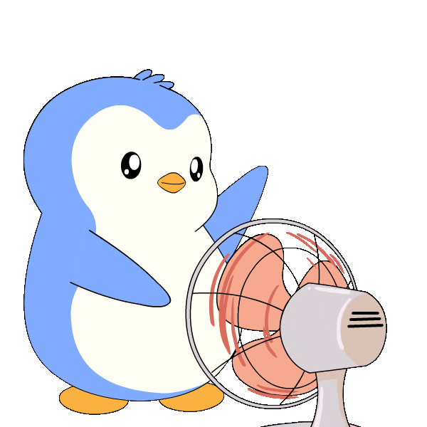 Penguin Fan Sticker by Pudgy Penguins