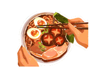 Girl Eating Sticker by POP! Slots Casino