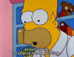 Surprised Season 3 GIF by The Simpsons