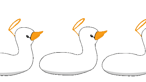 Penguin Duck Sticker by UvenGames