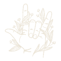 kaleartco flower i love you hand ily Sticker