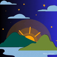 Sun Friday GIF by Maria Johnsen
