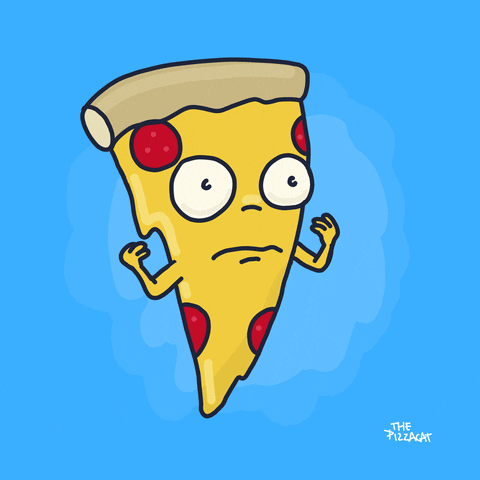 Pizza Melting GIF by the pizzacat