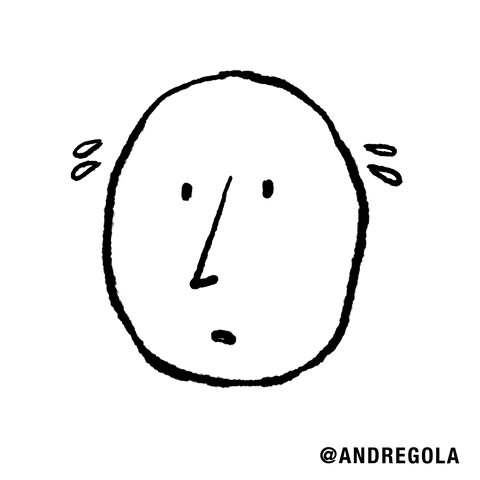 tired face GIF by andregola
