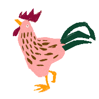 digitalm01n rooster ostfriesland hahn bokbok Sticker