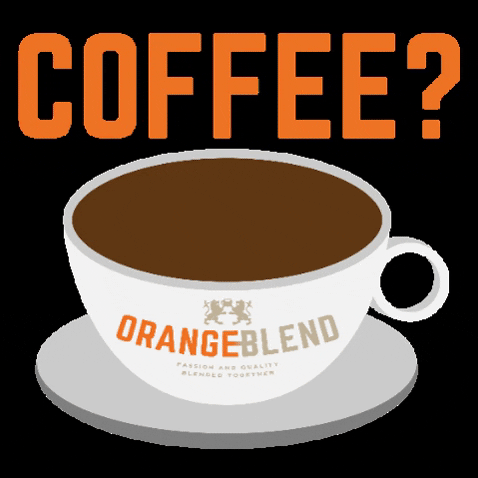 OrangeBlend coffee cup starbucks barista GIF