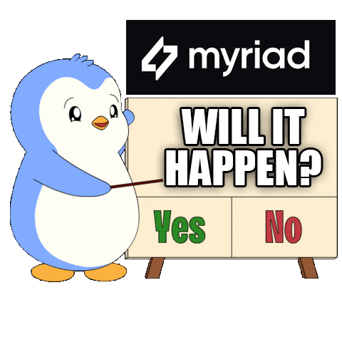 Guess Yes Or No Sticker by Pudgy Penguins