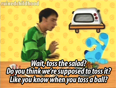 blues clues salad toss GIF