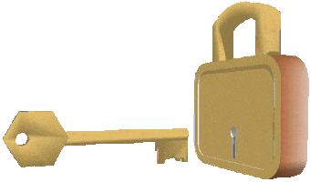 Art Lock Sticker by badblueprints
