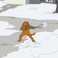Snow Working Hard GIF by Ponke