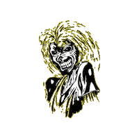 epssammie music rock metal character Sticker