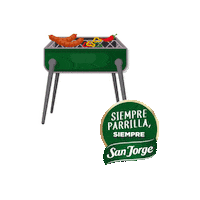 SanJorgeChile san jorge parrilla asado Sticker