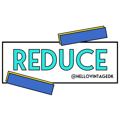recycle reduce Sticker by HELLO VINTAGE