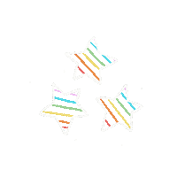White Stars Sticker