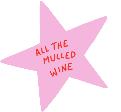 Mulled Wine Sticker by Poppy Deyes