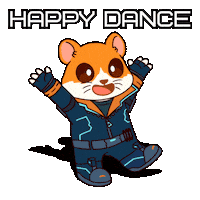 Happy Good Vibes Sticker by Hamieverse