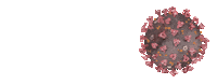 Corona Virus Sticker by Nadine Chaignat