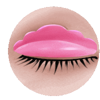 Eyelashes Roller Sticker