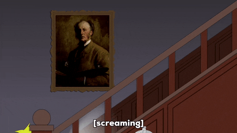 butters stotch scream GIF by South Park 