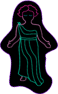 klmmr 80s look neon justice Sticker