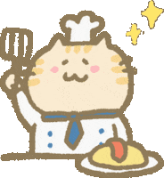 Cat Cooking Sticker