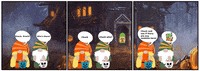 Knock Knock Halloween GIF