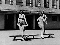 Friends Jumping GIF by Det Danske Filminstitut