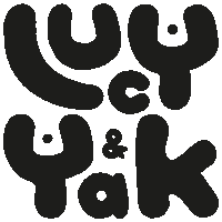 lucyandyak logo lucy and yak Sticker