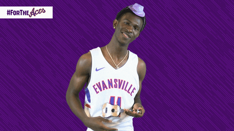 Purple Aces Evansville GIF by UE Athletics