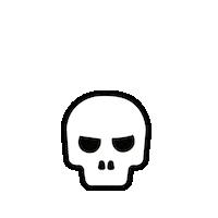 piyrata_202021 calavera pirata confundido khe Sticker