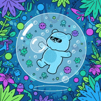 Chill Vibes Floating GIF by Kanpai Pandas