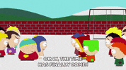 eric cartman snow GIF by South Park 