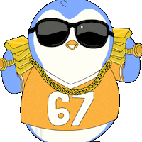6 7 Penguin Sticker by Pudgy Penguins