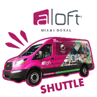 Shuttle Miami Hotel Sticker by AloftMiamiDoral