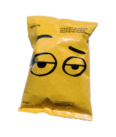 smugcompany eyes smug potato chips smug face Sticker