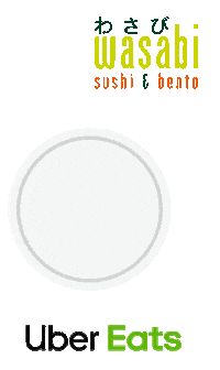 wasabihq delivery sushi ubereats wasabi Sticker