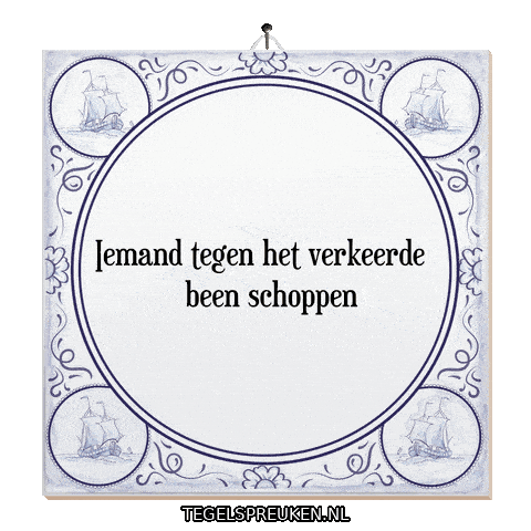 Humor Spanning Sticker by Tegelspreuken.nl