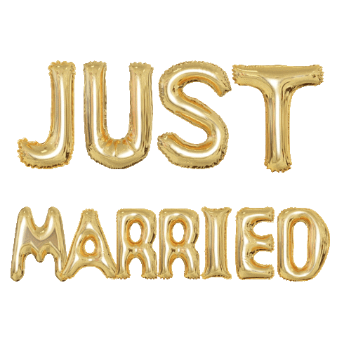 happy just married Sticker by Barefoot Communications