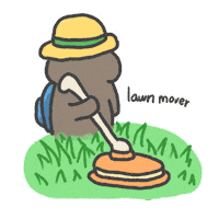 Lawnmower Man Lawn Sticker