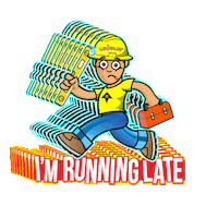 Running Late Level Up Sticker by Level Up Customs