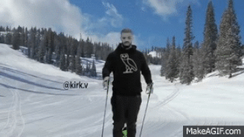 skiing GIF