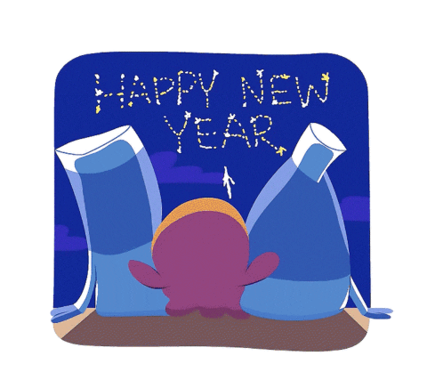 Celebrate New Year Sticker by Cartoon Network Asia