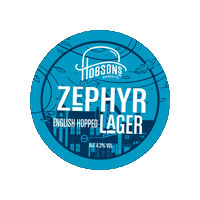 Hobsonsbrewery zephyr hobsons hobsons brewery zephyr lager Sticker